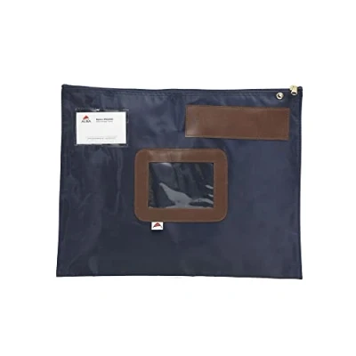 Image de ALBA Pochette de Caisse POPLAT B Coloris Bleu Nylon Imperméable Plate 42 x 32 cm Courrier Navette