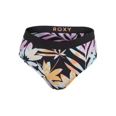 Image de Roxy Active Bas de bikini, Femme, Taille: XS, Anthracite zebra jungle
