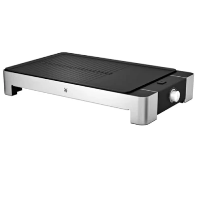 Image de WMF grill et plancha électrique, 2300W, Inox 18/10 Cromargan, Grande surface &amp; plancha, Revêtement antiadhésif, Lono 0415340011