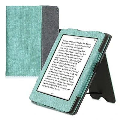 Image de kwmobile Étui pour liseuse électronique Kobo Glo HD/Touch 2.0 Housse Rabat en suède