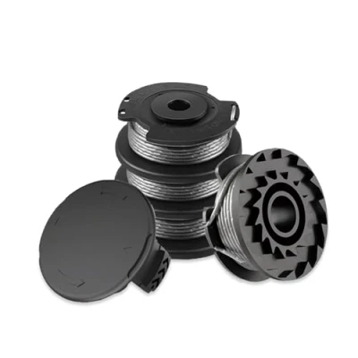 Image de Viilich 4 Bobine Rechange pour Coupe Bordure,pour Bosch Art 23 SL/Art 26 2300/ART 28/ART Easy(F016800569/F016800385),avec 1 pièce Couvercle(F016F04557),pour Tondeuse à Gazon