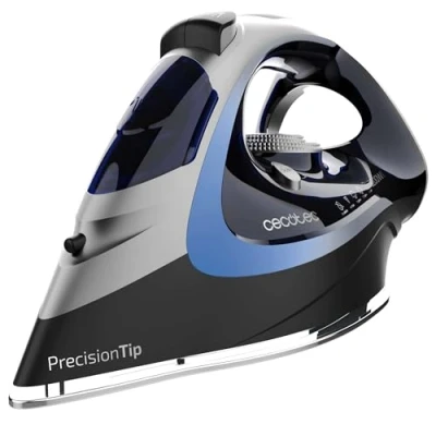Image de Cecotec Fer à Repasser Horizontal IronHero 3200 Force Anodized. W, Technologie Power Steam, Coup de Vapeur 270 g/min, Semelle Turbo Slide, Système Antigoutte, Cyclo Clean, Filtre Antical