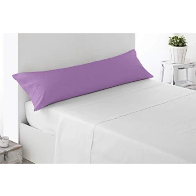 Image de Miracle Home Housse de coussin douce et confortable en coton 50 % polyester Mauve 90 cm