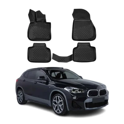 Image de OMAC 3D Tapis de Sol Compatible avec BMW X2 F39 2018 2023 en Caoutchouc Noir