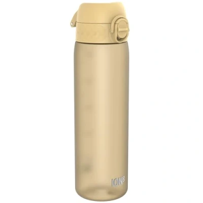 Image de Ion8 Gourde, 500ml, Anti Fuite, Facile à Ouvrir, Verrouillage Sécurisé, Lavable en Lave vaisselle, Sans BPA, Poignée de Transport, S&#039;adapte aux Porte gobelets, Nettoyer, Désert
