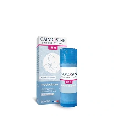 Image de Calmosine Microbiotique IMM Complément Alimentaire Bébé Soutient les défenses naturelles Flacon Compte Gouttes 9 ml Fabriqué en France