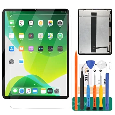 Image de Pour iPad Pro 12.9 2020 4ème écran de remplacement A2069 A2232 A2233 A2229 LCD tactile numériseur panneau capteur lentille en verre Kits (Original Noir)