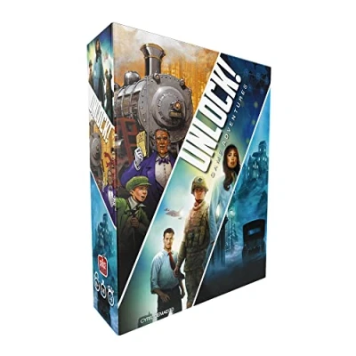 Image de Space Cowboys Unlock 10! Game Adventures Jeu de Cartes à partir 10 Ans 1 6 Joueurs 60 Minutes Temps ou Plus Multicolore