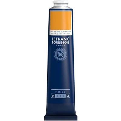Image de Lefranc Bourgeois Huile Fine 150ml Jaune De Cadmium Fonce Imitation