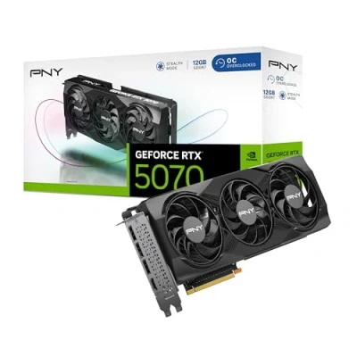 Image de PNY GeForce RTX 5070 OC NVIDIA 12 Go GDDR7 Neuf