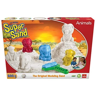 Image de Goliath Super Sand Pack 3 en 1 Sable Magique Avec Jouets Et Moules Animaux Jeu de comme la Pâte à Modeler Doux au Toucher Ne Sèche Pas Loisir Créatif pour Enfants Dès 4 ans