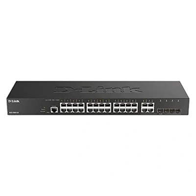 Image de D Link DGS 2000 28 commutateur réseau Géré L2/L3 Gigabit Ethernet (10/100/1000) 1U Noir Neuf