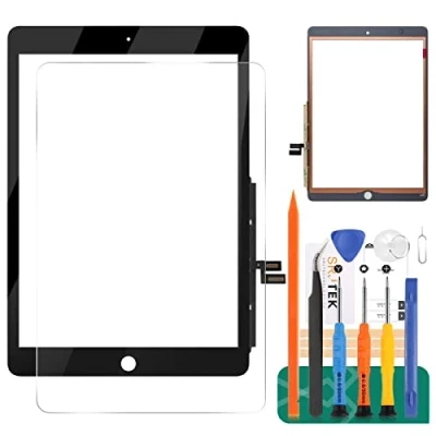 Image de Kit de réparation panneau rechange pour iPad 10.2 2019 2020 7th 8th 7/8ème A2197 A2200 A2198 A2232 A2428 A2429 A2270 A2430 Noir