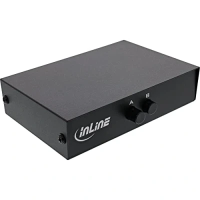 Image de InLine® Commutateur série Manuel 2 Voies RS232 9 Broches Sub D
