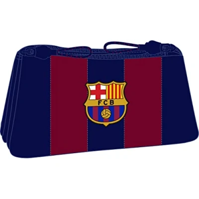 Image de FC Barcelone Sac de Toilette pour Enfant, avec Fermeture éclair Simple, idéal Les Enfants différents âges, Confortable