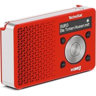 Image de Radio portative DAB TECHNISAT DigitRadio 1 Rouge, Blanc Watt Externe