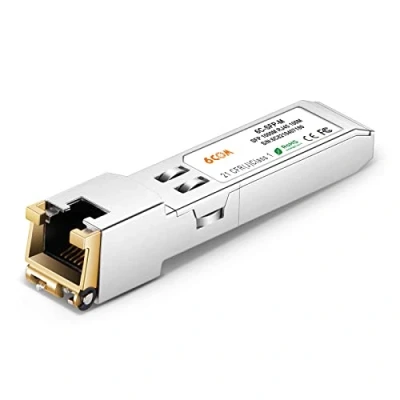 Image de 6COMGIGA Émetteur récepteur SFP Gigabit 6COMGIGA, Module cuivre RJ45 1000Base T pour Netgear AGM734 10000S, jusqu&#039;à 100 m