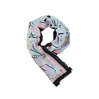 Image de ESPRIT 024ea1q303 Foulards, Bleu Clair, Taille Unique Femme