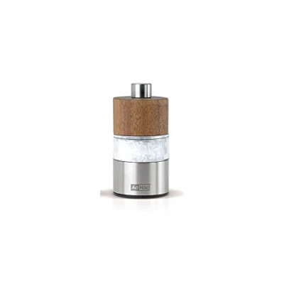 Image de AdHoc David MP33 Set de moulins à Poivre et sel en Acier Inoxydable/Bois d&#039;acacia 6,2 cm