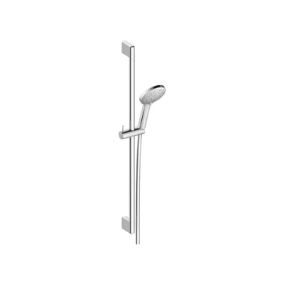 Image de Duravit Universal set de douche, Pommeau douche avec 3 types jets (Rain, Intense Rain, Soft Rain), à économie d&#039;eau, barre variable (700 mm), Tuyau (1600 Chromé