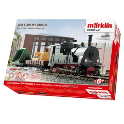 Image de Märklin 29133 Modelleisenbahn Start Up kit de démarrage Mon 230 V, Piste H0 , Locomotive, Chariot, Rails et unité Commande Inclus dans Le
