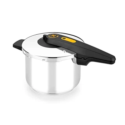 Image de Bra Excellent Autocuiseur Rapide 6 L, Ouverture Type Ciseaux, Acier Inoxydable 18/10, Facile à Utiliser et sûr, Tous Feux Dont Induction