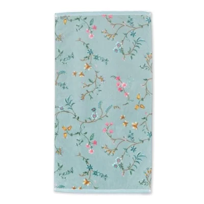 Image de Pip Serviette Les Fleurs Bleu Taille 55 x 100 cm