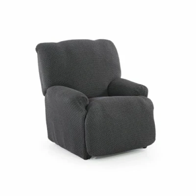Image de SOFASKINS® Housse de Fauteuil Relaxation inclinable, Super élastique, avec Design Exclusif, Respirante et Durable, Facile à Installer. Dimensions : 70 90 cm. Couleur Gris OSC.