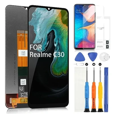 Image de ARSSLY Écran LCD pour Oppo Realme C30 RMX3581 RMX3623 Affichage C33 RMX3624 6,5&quot; Digitazer Touch Screen Remplacement Assembly avec Outils