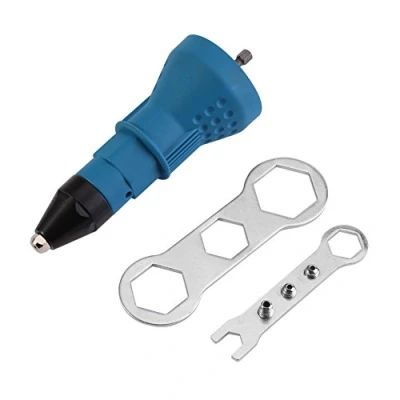 Image de Adaptateur Riveteuse Outil de Rivetage Electrique Rivet d&#039;Ecrou Pistolet à Rivets Sans Fil Kit D&#039;outil Perceuse