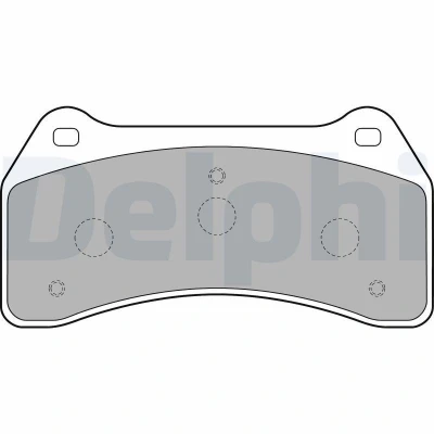 Image de DELPHI LP1770 Jeu de plaquettes frein non préparé pour indicateur d&#039;usure avec tôle anti bruit sans accessoires JAGUAR: S Type, XJ Berline