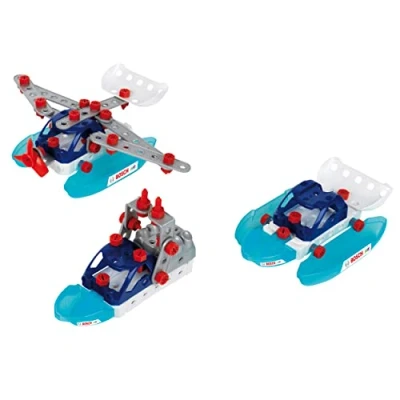 Image de Theo Klein 8794 Bosch 3 in 1 Set de Construction Watercraft Team,pour Construire différents engins Nautiques avec des fiches pour modèles Jouet Enfants à partir Ans
