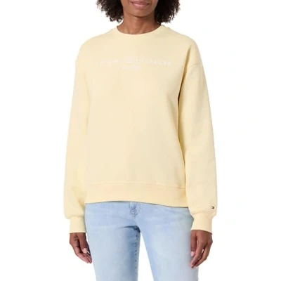 Image de Tommy Hilfiger Sweat Femme sans Capuche, Jaune (Frozen Custard), S