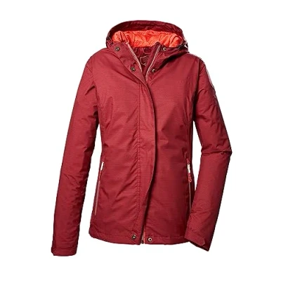 Image de killtec Femmes Veste fonctionnelle/veste d&#039;extérieur avec capuche KOS 68 WMN JCKT, wine red, 50, 41347 000