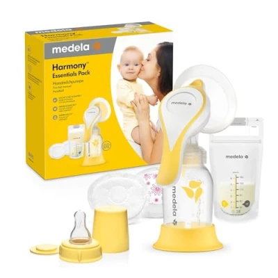 Image de Medela Harmony Essentials Set Tire lait manuel Design compact avec téterelle PersonalFit Flex et fonction stimulation