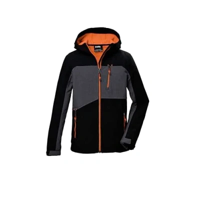 Image de killtec Garçon Veste softshell/d&#039;extérieur avec capuche KOW 367 BYS SFTSHLL JCKT, schwarz, 140, 42198 000