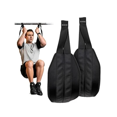 Image de Gradient Fitness Sangles abdominales suspendues (Lot de 2), Traction, destructeur d&#039;abdominaux, pour Barre abdominales, d&#039;entraînement