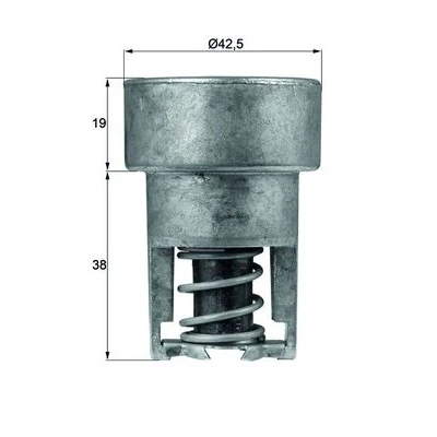 Image de MAHLE ORIGINAL TX 98 82 Thermostat d&#039;eau 42,5 sans joint d&#039;étanchéite RENAULT: 21 Berline, TWINGO 1, Rapid, VOLVO: 340 360 3/5 portes