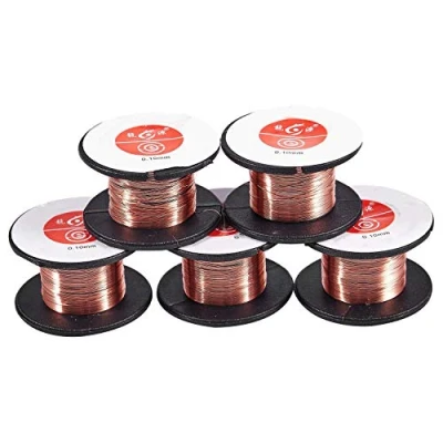 Image de 5 Pcs 0.1Mm Diametre Cuivre Soudure Une Souder Emaille Bobine