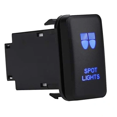 Image de interrupteur à bascule, bascule de voiture 12v avec LED bleue pour Landcruiser VIGO (SPOT LIGHTS) switch 12v+interrupteur