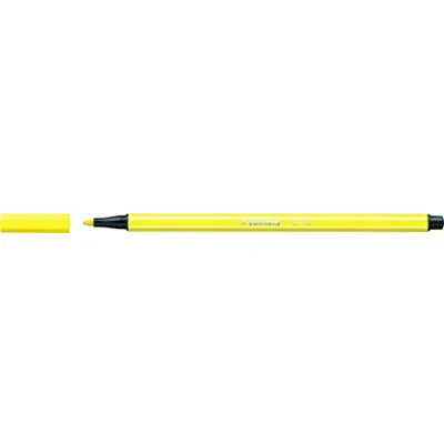 Image de feutre dessin STABILO Pen 68 1 pointe moyenne jaune citron