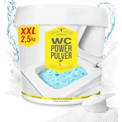 Image de Urban Forest Nettoyant pour WC extra puissant avec parfum d&#039;agrumes mousse en poudre élimine efficacement le calcaire et la pierre d&#039;urine
