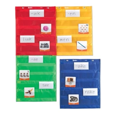 Image de Learning Resources Tableaux Carrés pour tableau à poches (jeu de 4)