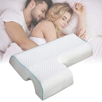 Image de Oreiller en Mousse à mémoire de Forme pour Couples, oreillers accoudoirs, Coussin Soutien Lombaire (Bras Droit)