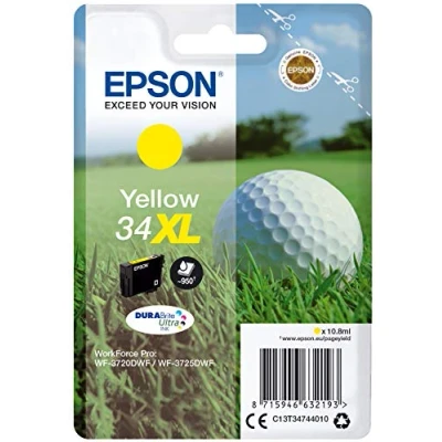 Image de Epson C13T34744020 Cartouches d&#039;Encre Originales 34 XL Jaune