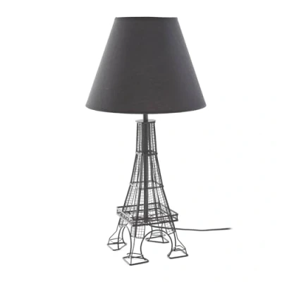 Image de Lindby Lampe à poser Croia (Moderne) en Noir Textile e. a. pour Salon &amp; Salle manger (1 lampe,à E27),