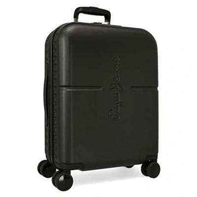Image de Pepe Jeans Highlight Valise de cabine noire 40 x 55 20 cm rigide ABS fermeture TSA intégrée 37 L 3,22 kg 4 roues doubles bagage à main