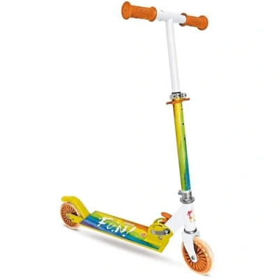Image de MONDO Trottinette / Patinette 2 roues pliable Rainbow Arc en ciel