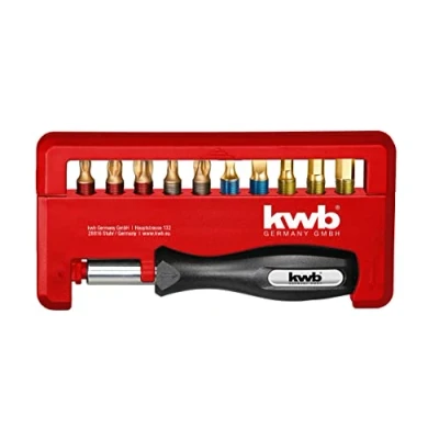 Image de kwb Handy Titan Bit Box 12 pcs. y compris porte embout et poignée