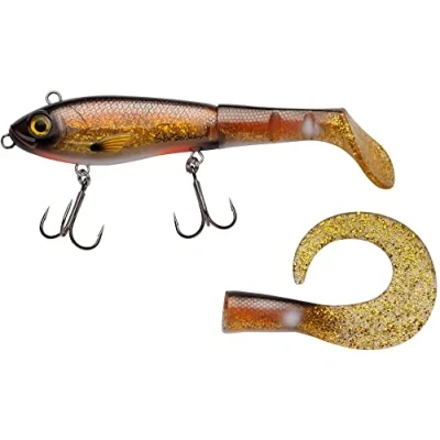 Image de Abu Garcia Svartzonker Mchybride Leurre Brochet de Type Swimbait Hybride Corps dur et Paddle Souple Fournit avec une Queue Rechange